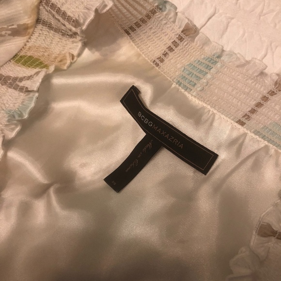 BCBG MAXAZRIA FLORAL DRESS X-SMALL PASTELS - Picture 6 of 8